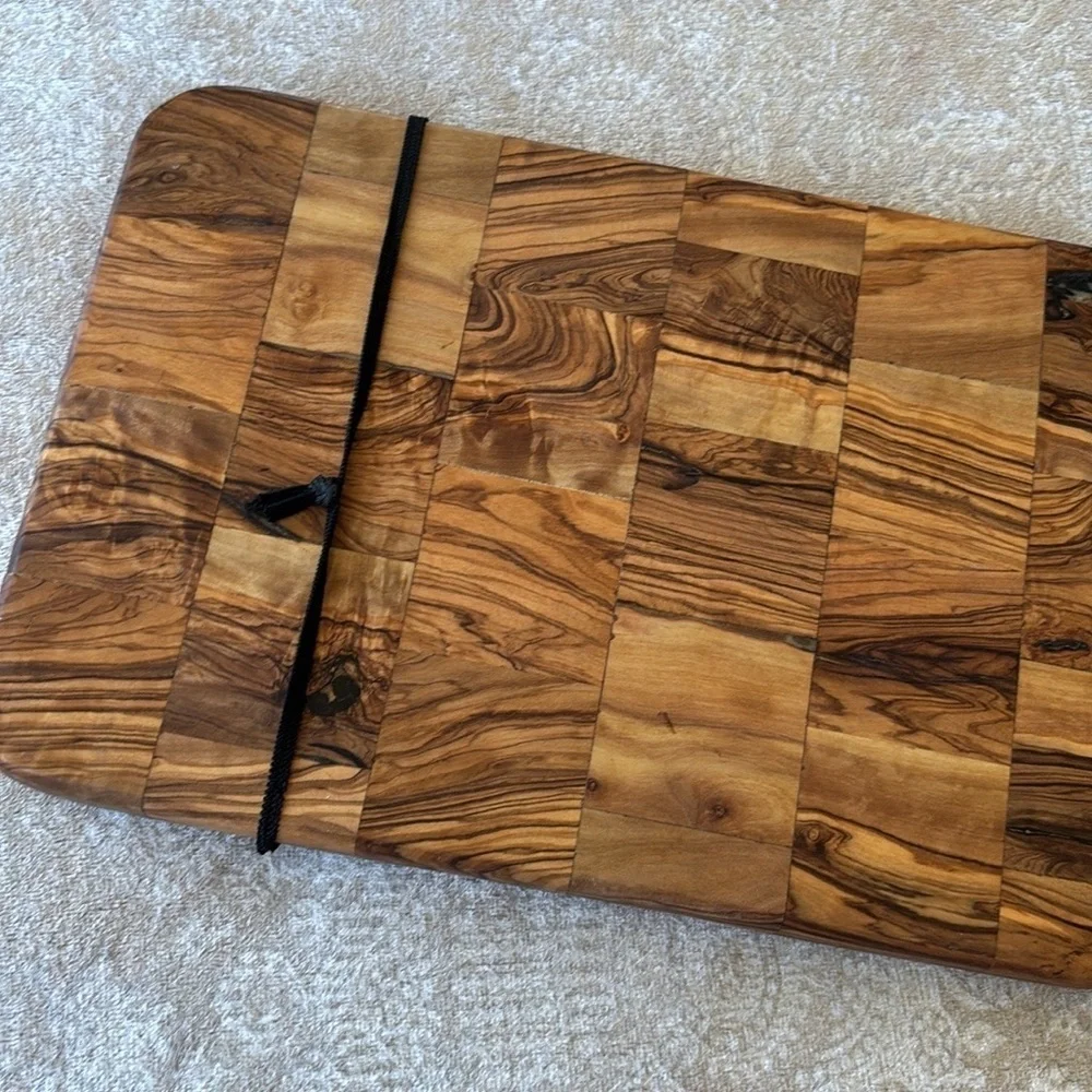 Brand New Olivewood Mosaic Cutting Board Charcuterie Mini Artisanal Housewarming